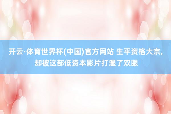 开云·体育世界杯(中国)官方网站 生平资格大宗, 却被这部低资本影片打湿了双眼