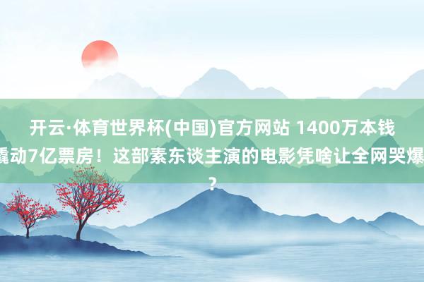 开云·体育世界杯(中国)官方网站 1400万本钱撬动7亿票房!这部素东谈主演的电影凭啥让全网哭爆?